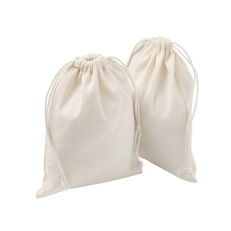 Cotton drawstring bag