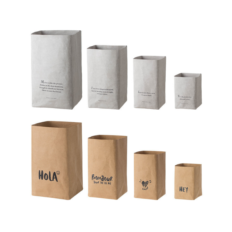 Washable kraft paper bag