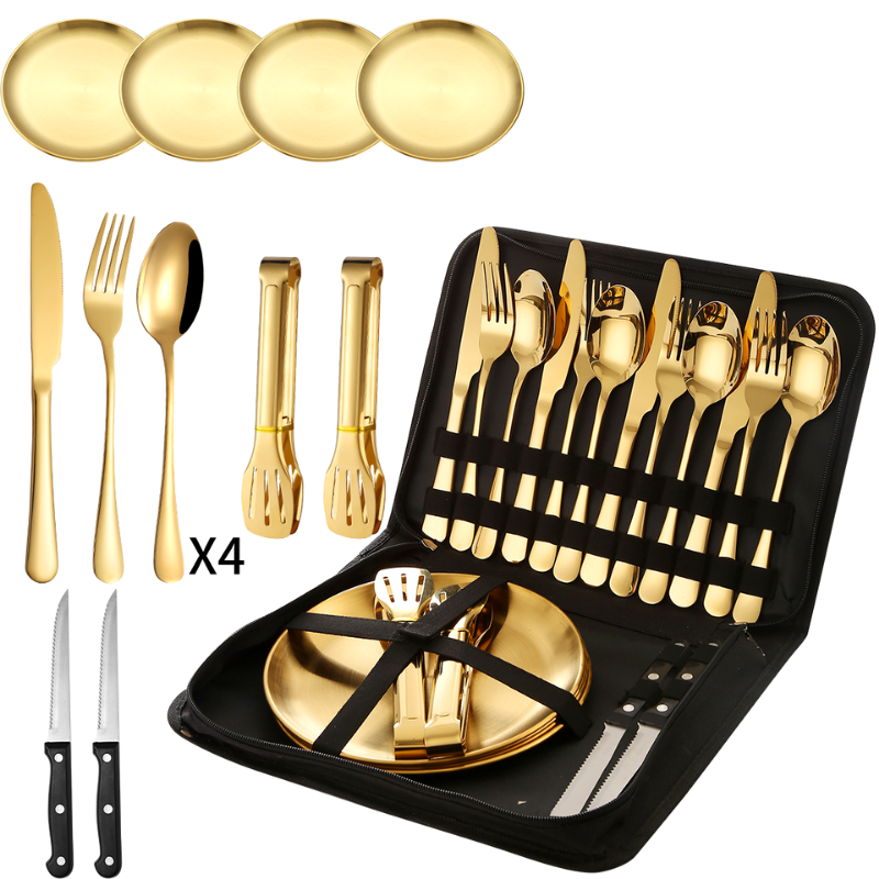 Portable western tableware 20-piece set