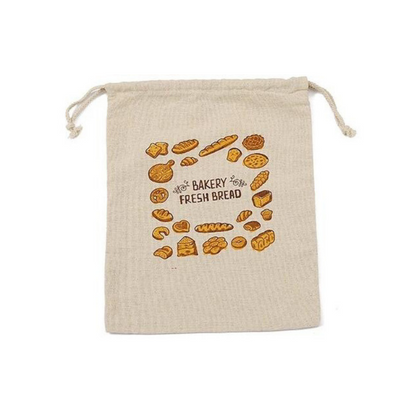 Drawstring bread bag