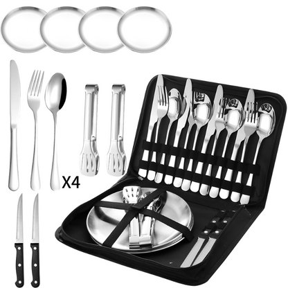 Portable western tableware 20-piece set