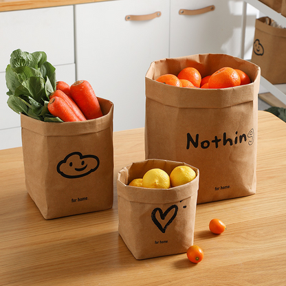 Washable kraft paper bag