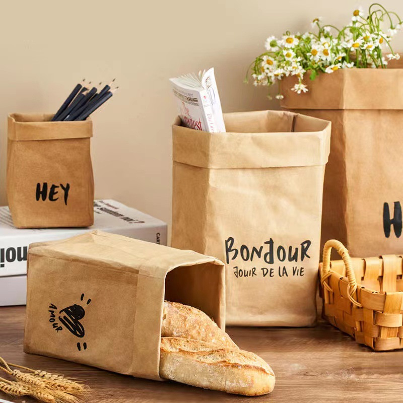 Washable kraft paper bag