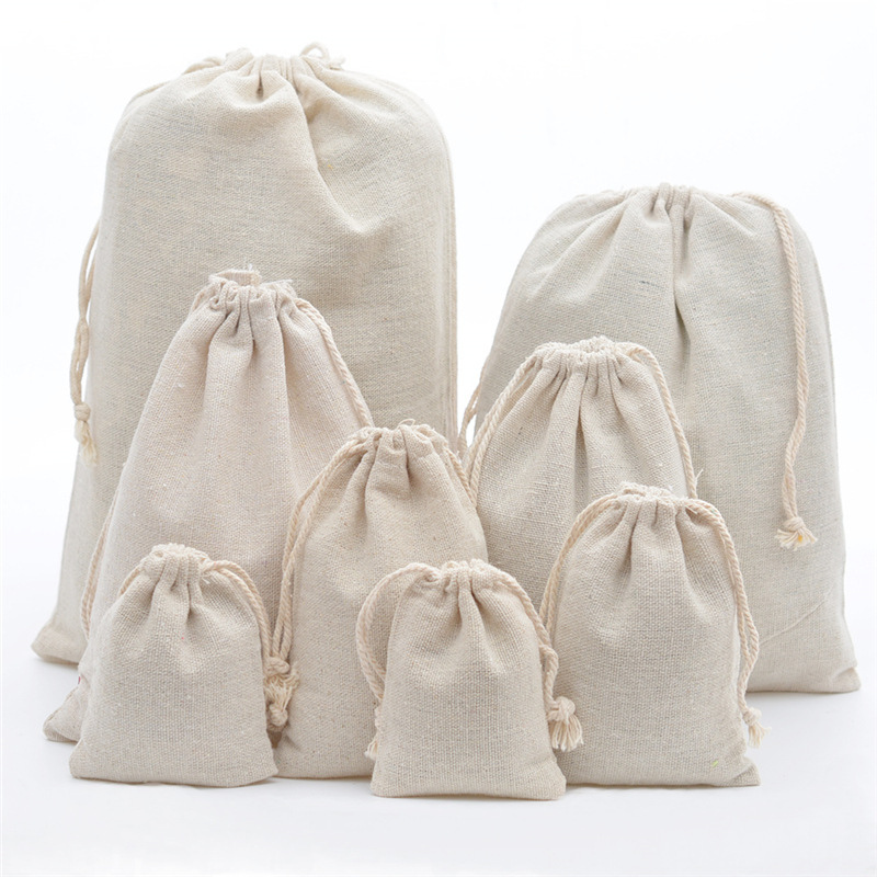 Cotton drawstring bag