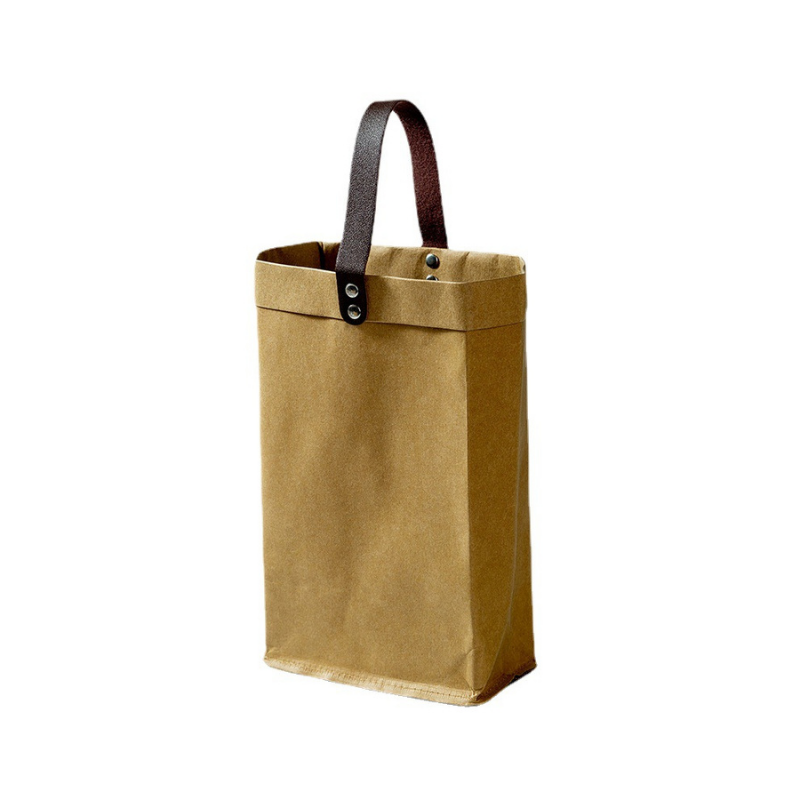 Washable kraft paper tote bag